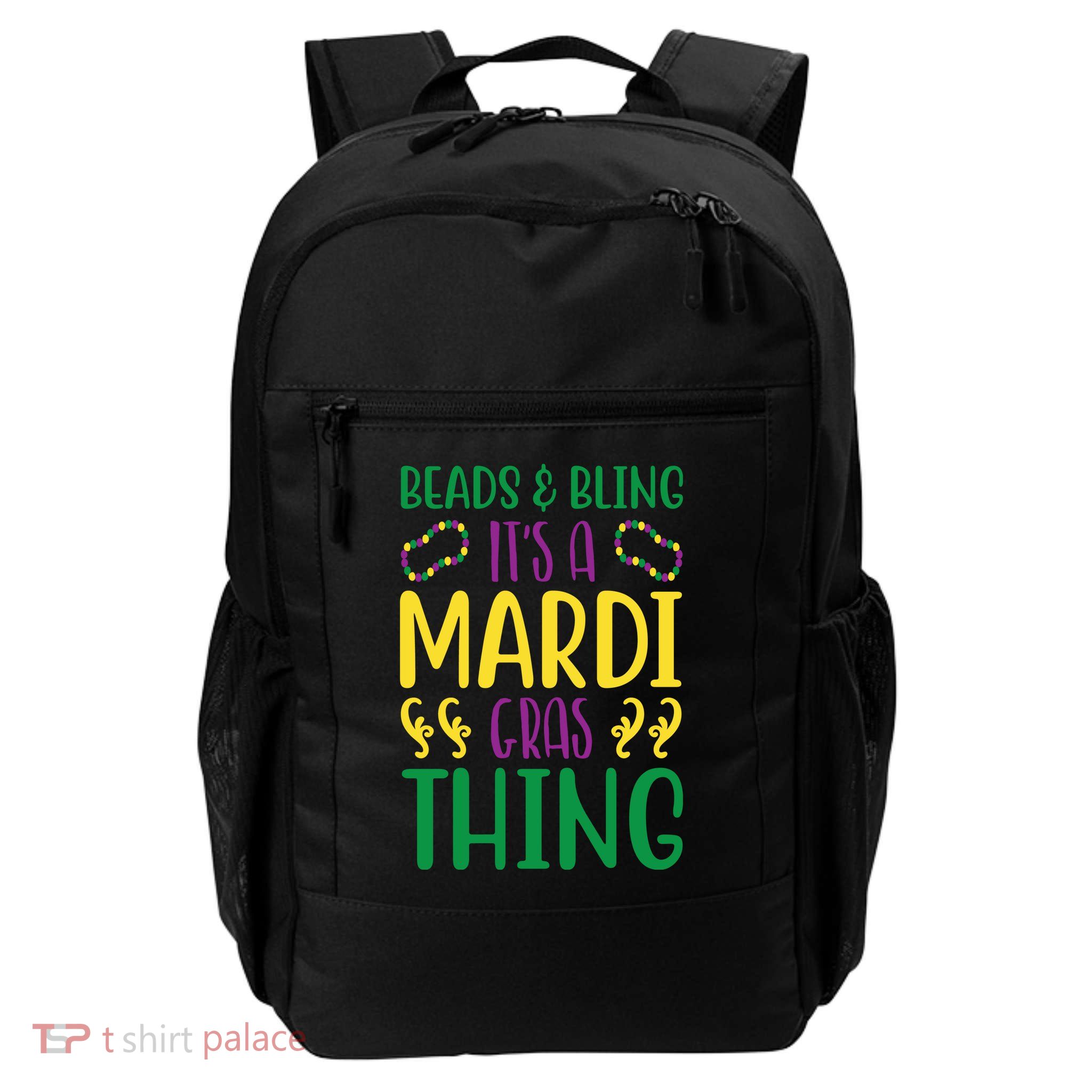 Beads And Bling It's A Mardi Gras Thing Backpack