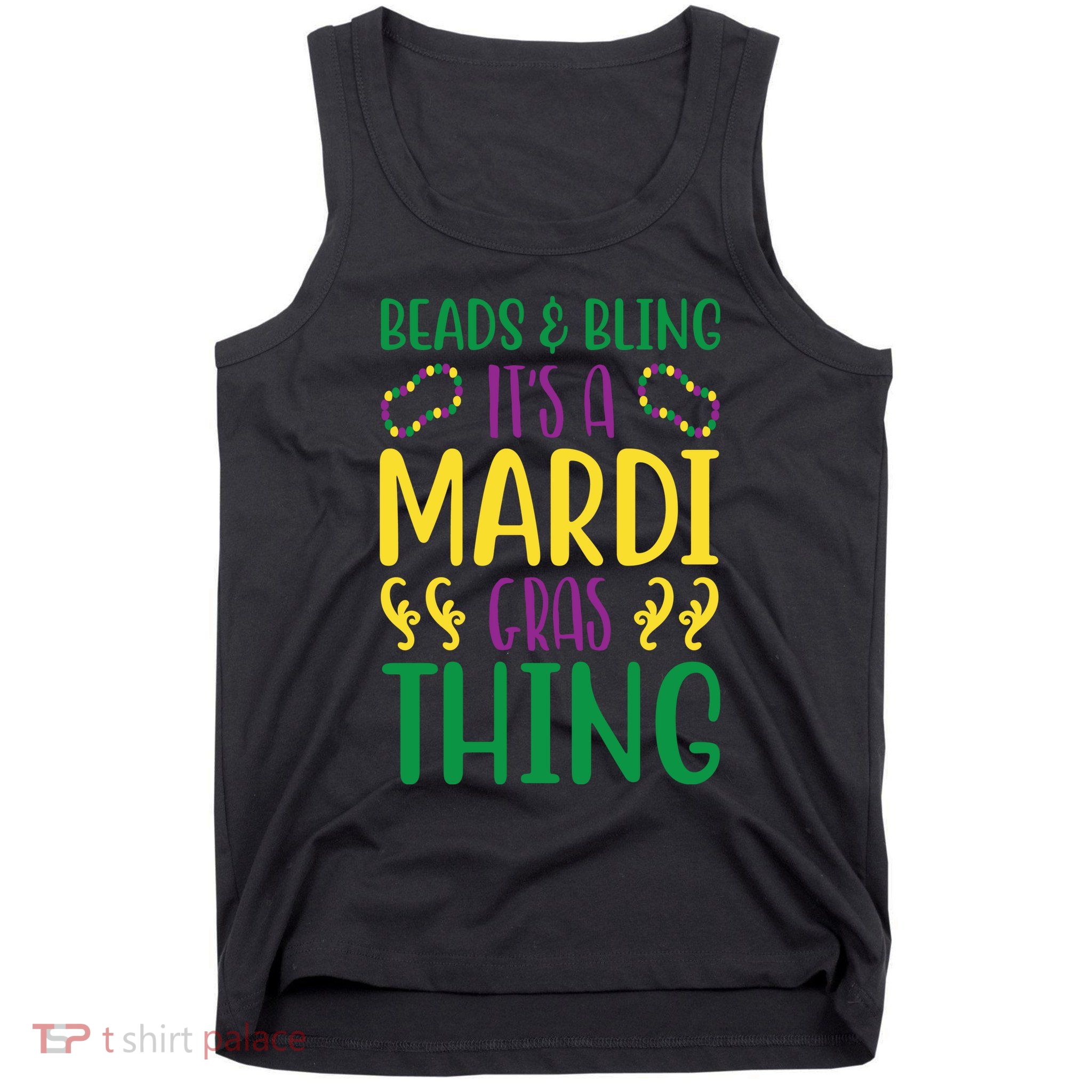 Beads And Bling It's A Mardi Gras Thing Tank Top