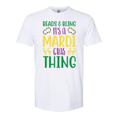 Beads And Bling It's A Mardi Gras Thing Softstyle® CVC T-Shirt