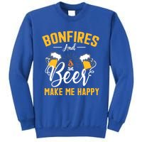 Bonfires And Beer Make Me Happy Funny Camping Gift Funny Gift Sweatshirt