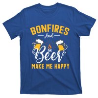 Bonfires And Beer Make Me Happy Funny Camping Gift Funny Gift T-Shirt