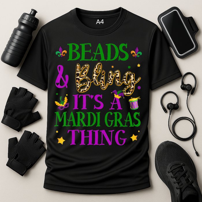 Beads And Bling It's A Mardi Gras Thing Beads And Bling Performance Shirt