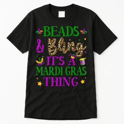 Beads And Bling It's A Mardi Gras Thing Beads And Bling Tall T-Shirt