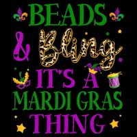 Beads And Bling It's A Mardi Gras Thing Beads And Bling Bag