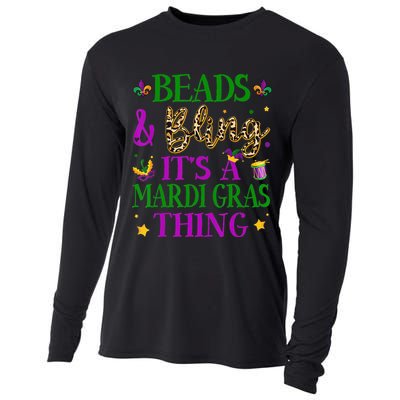 Beads And Bling It's A Mardi Gras Thing Beads And Bling Cooling Performance Long Sleeve Crew
