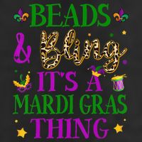 Beads And Bling It's A Mardi Gras Thing Beads And Bling 25L Jumbo Tote
