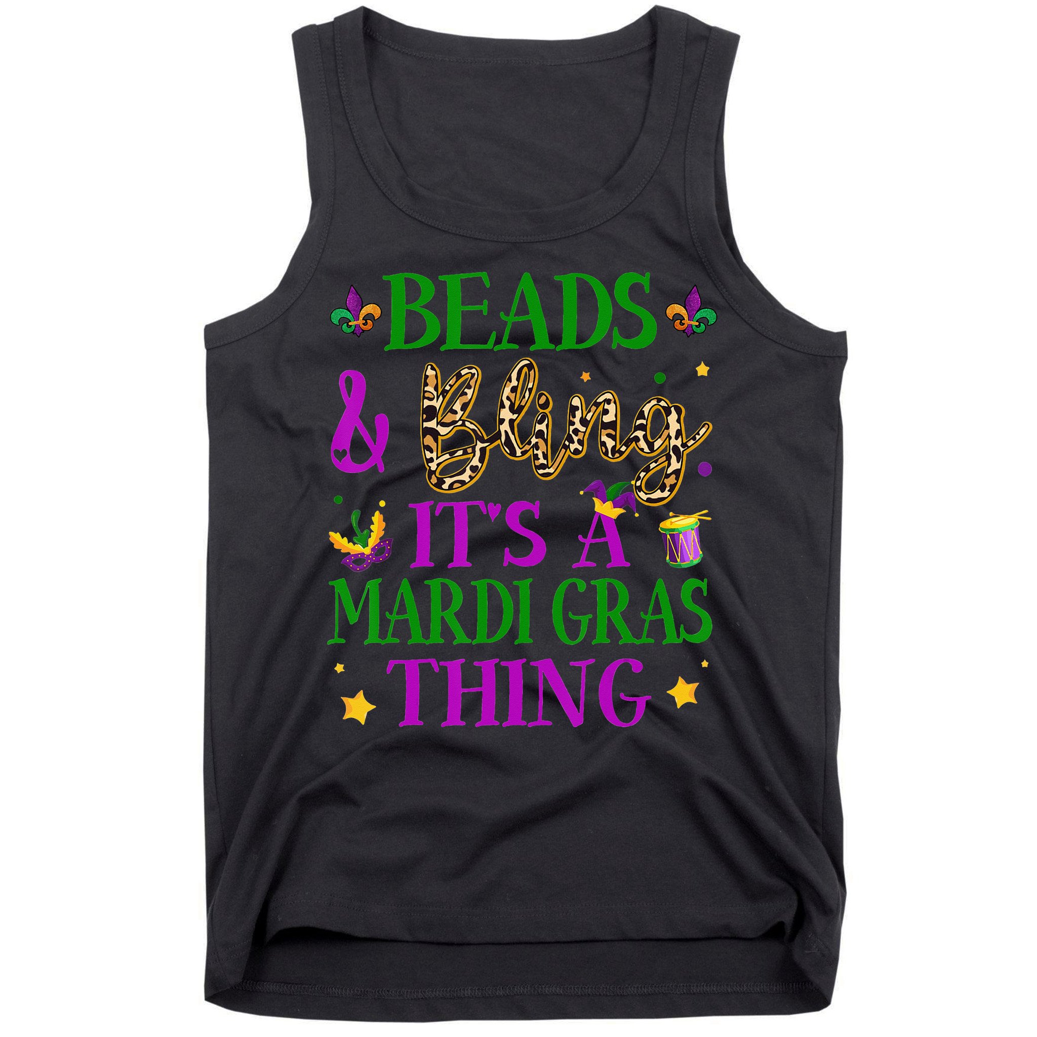 Beads And Bling It's A Mardi Gras Thing Beads And Bling Tank Top