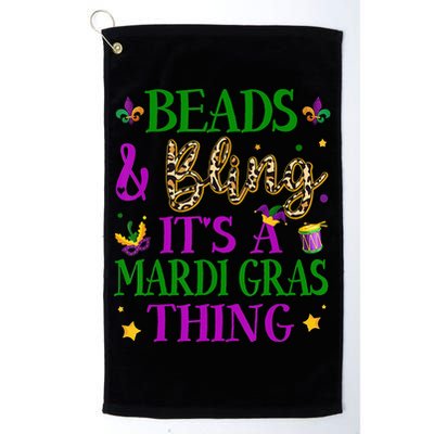 Beads And Bling It's A Mardi Gras Thing Beads And Bling Golf Towel