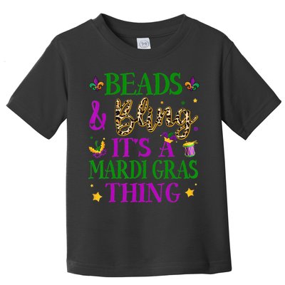 Beads And Bling It's A Mardi Gras Thing Beads And Bling Toddler T-Shirt