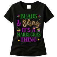 Beads And Bling It's A Mardi Gras Thing Beads And Bling Womens T-Shirt