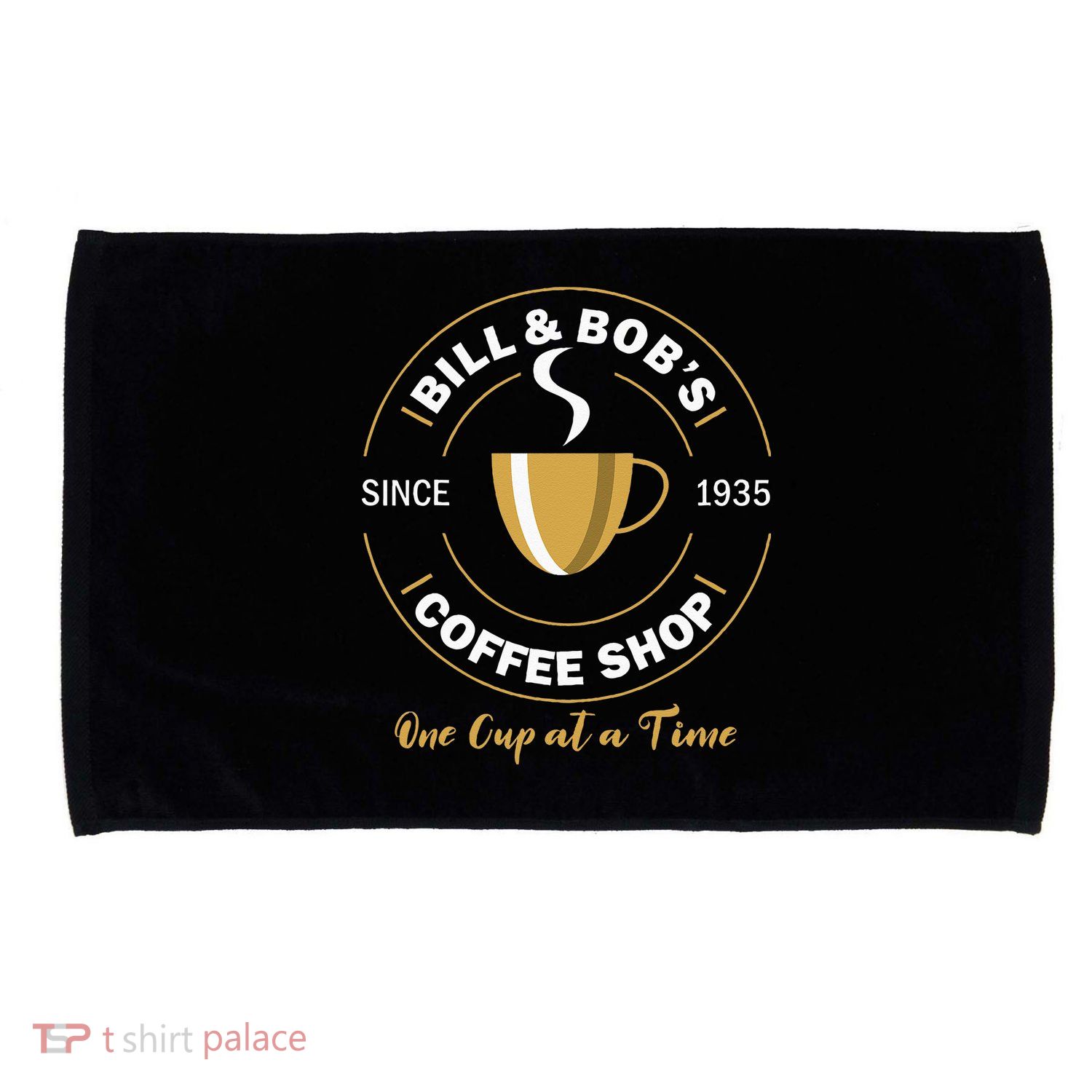 Bill And Bobs Coffee Shop AA Recovery Gift Microfiber Hand Towel