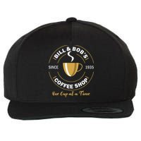 Bill And Bobs Coffee Shop AA Recovery Gift Wool Snapback Cap
