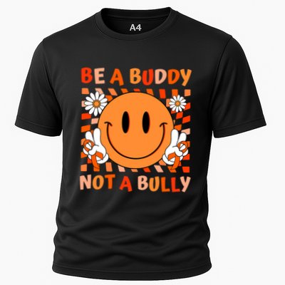 Be A Buddy Not A Bully Unity Day Anti Bullying Orange Face Cooling Performance Crew T-Shirt