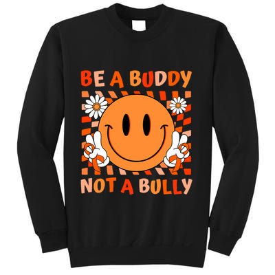 Be A Buddy Not A Bully Unity Day Anti Bullying Orange Face Sweatshirt