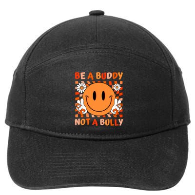 Be A Buddy Not A Bully Unity Day Anti Bullying Orange Face 7-Panel Snapback Hat