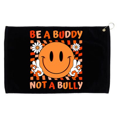 Be A Buddy Not A Bully Unity Day Anti Bullying Orange Face Grommeted Golf Towel