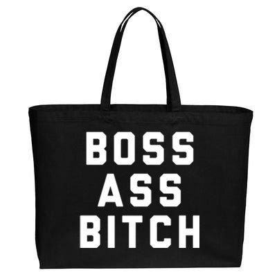 Boss Ass Bitch Gift Cotton Canvas Jumbo Tote