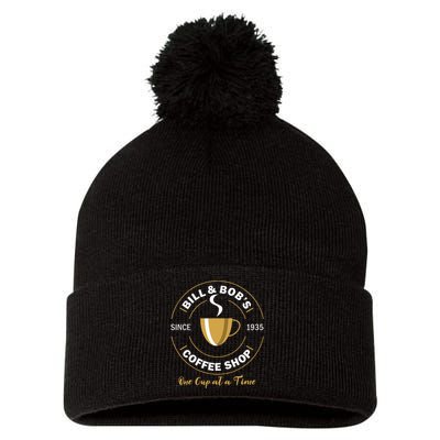 Bill And BobS Coffee Shop Aa Recovery Gift Pom Pom 12in Knit Beanie