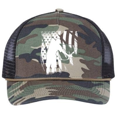 Bowfishing Americana Retro Rope Trucker Hat Cap