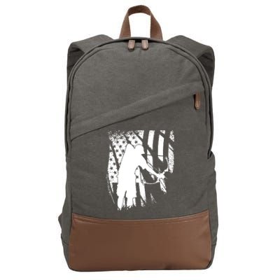 Bowfishing Americana Cotton Canvas Backpack