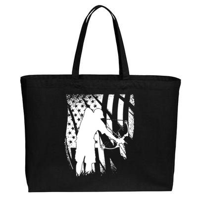 Bowfishing Americana Cotton Canvas Jumbo Tote