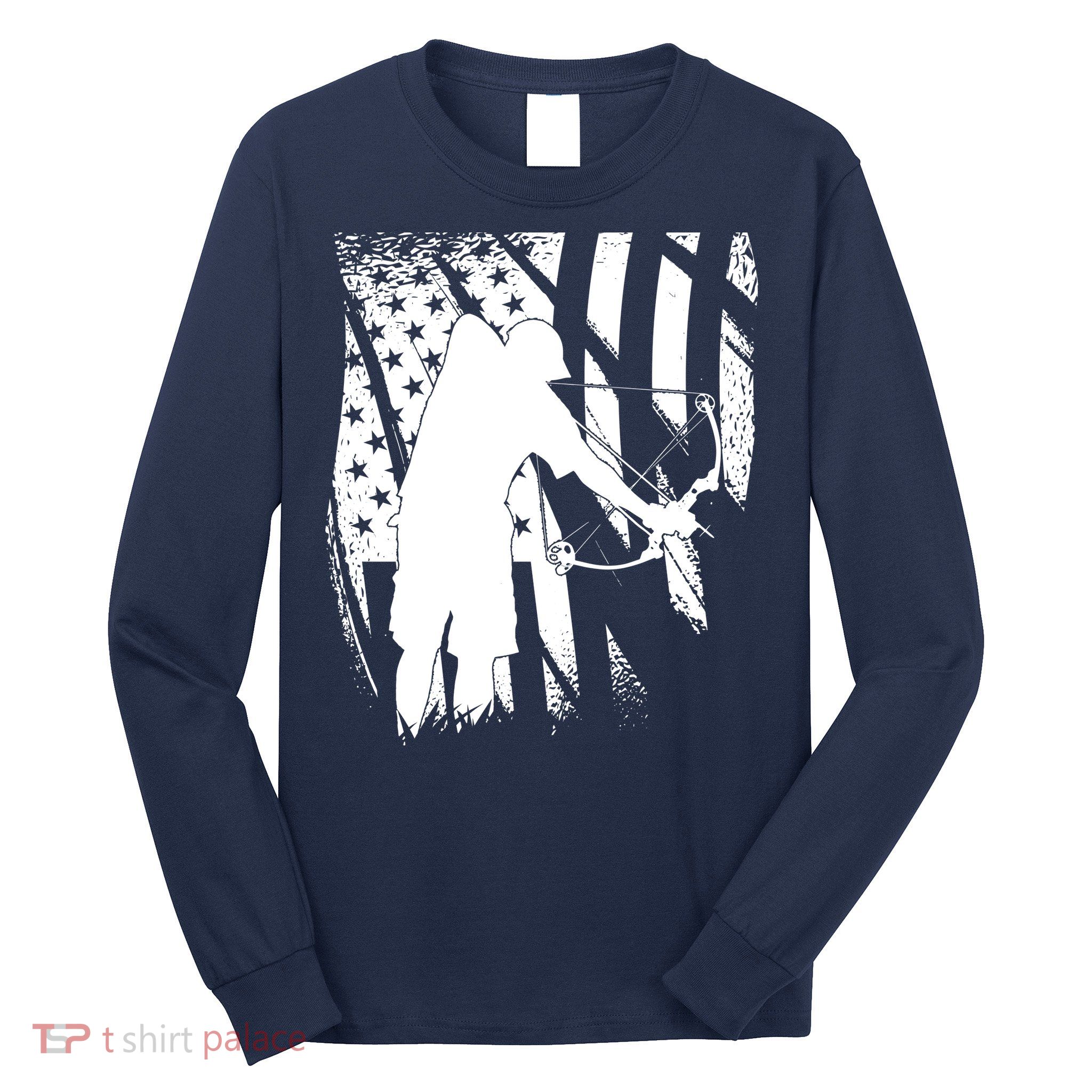 Bowfishing Americana Long Sleeve Shirt