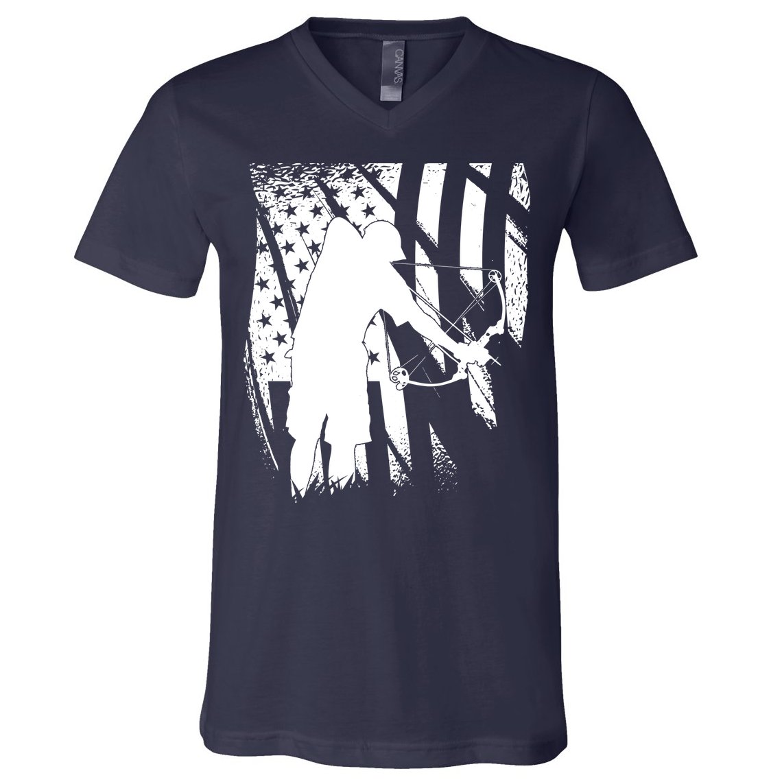 Bowfishing Americana V-Neck T-Shirt