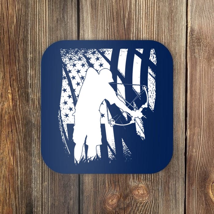 Bowfishing Americana Coaster