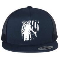 Bowfishing Americana Flat Bill Trucker Hat