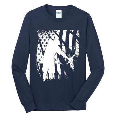 Bowfishing Americana Tall Long Sleeve T-Shirt