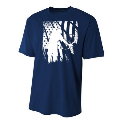 Bowfishing Americana Youth Performance Sprint T-Shirt