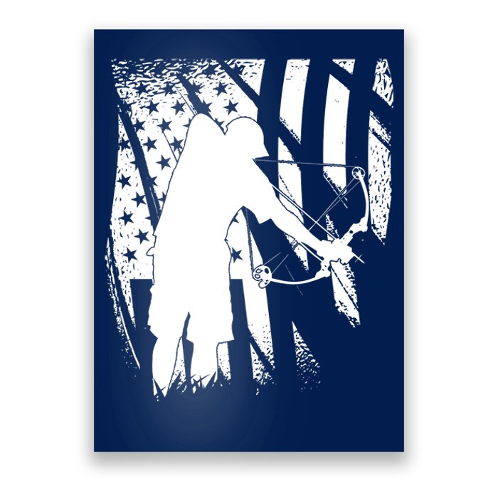 Bowfishing Americana Poster