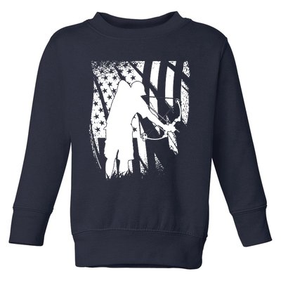 Bowfishing Americana Toddler Sweatshirt