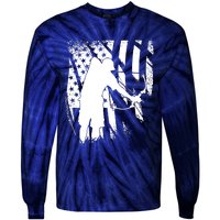 Bowfishing Americana Tie-Dye Long Sleeve Shirt