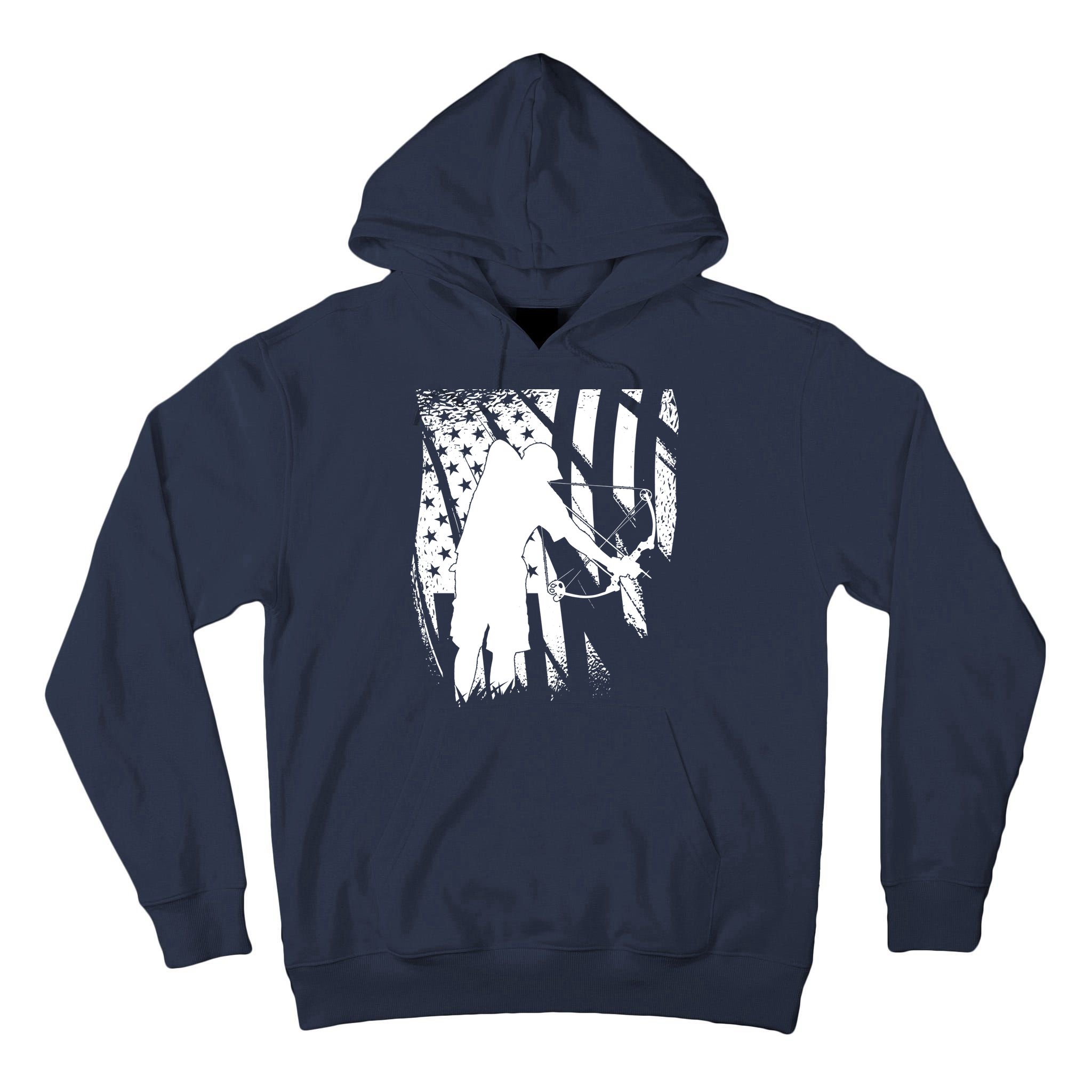Bowfishing Americana Tall Hoodie
