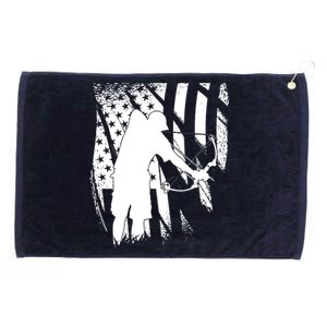 Bowfishing Americana Grommeted Golf Towel