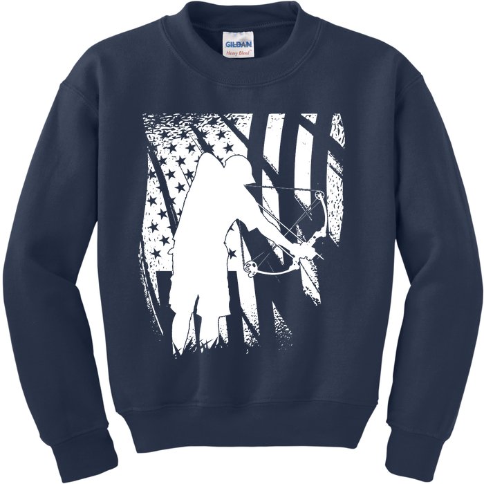 Bowfishing Americana Kids Sweatshirt