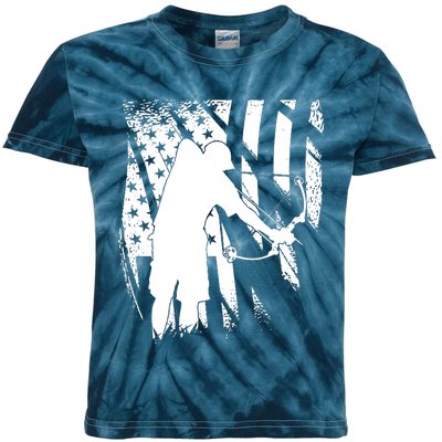 Bowfishing Americana Kids Tie-Dye T-Shirt