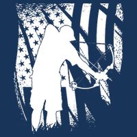 Bowfishing Americana Zip Tote Bag