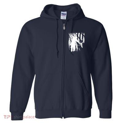 Bowfishing Americana Full Zip Hoodie