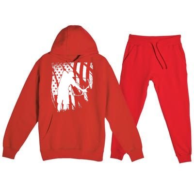 Bowfishing Americana Premium Hooded Sweatsuit Set