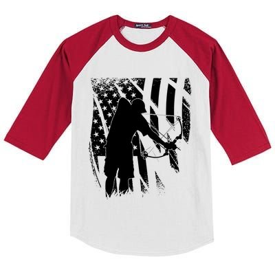 Bowfishing Americana Kids Colorblock Raglan Jersey