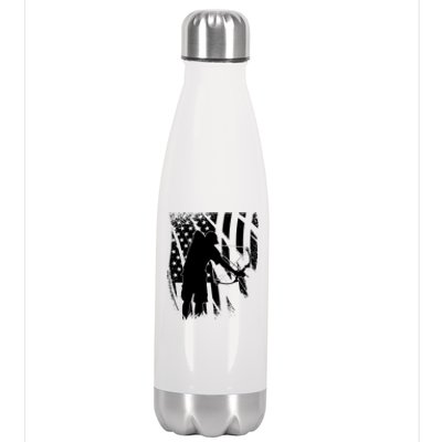 Bowfishing Americana Stainless Steel Insulated Water Bottle