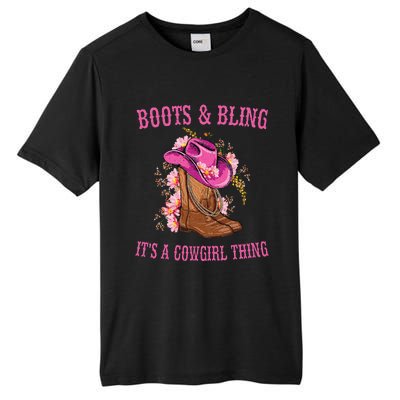 Boots And Bling Its A Cowgirl Thing Cute Love Country Life Tall Fusion ChromaSoft Performance T-Shirt