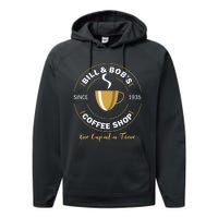 Bill And Bobs Coffee Shop Aa Recovery Performance Fleece Hoodie