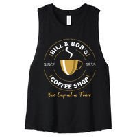 Bill And Bobs Coffee Shop Aa Recovery Women's Racerback Cropped Tank