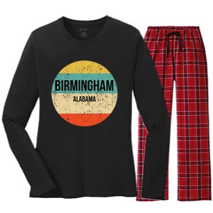 Birmingham Alabama Birmingham Women's Long Sleeve Flannel Pajama Set 