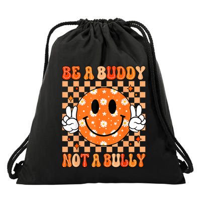 Be A Buddy Not A Bully Unity Day Orange Anti Bullying Drawstring Bag