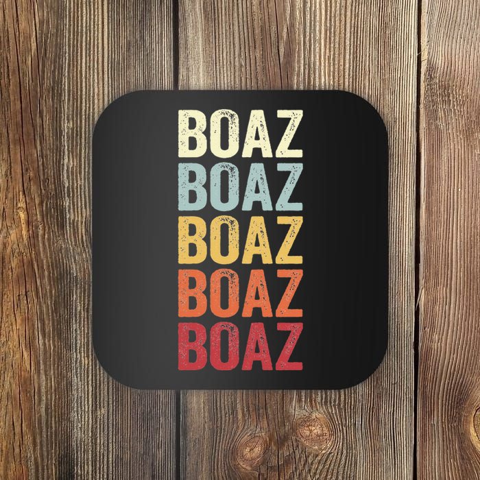 Boaz Alabama Boaz Al Retro Vintage Text Coaster