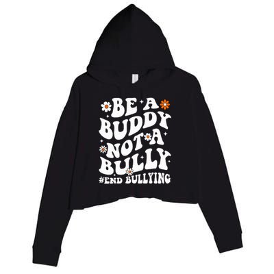 Be A Buddy Not A Bully Unity Day Orange Anti Bullying  Crop Fleece Hoodie